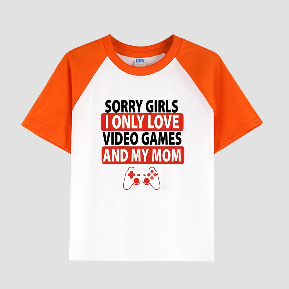 Bedrucktes T-Shirt für Kinder mit Rundhalsausschnitt, Baumwollstoff, lässiges, modisches Kurzarm-Oberteil für den Sommer für Jungen