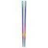 1Pair Chinese/Korean Chopsticks Non-Slip Stainless Steel Chop Sticks Reusable Food Sticks Kitchen Sushi Sticks Tableware