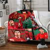 Cristiano Ronaldo Portugal Soccer Player Artwork Four Seasons Blanket Customized With Your Name Lightweight And Warm Perfect Gift For Home Office