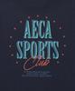 AECA (Woman) Sports Club Ringer Half Sleeve Tee-Navy