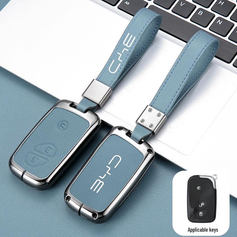 Exquisite Metal Key Shell with Buckle for 2015 BYD Tang DM
