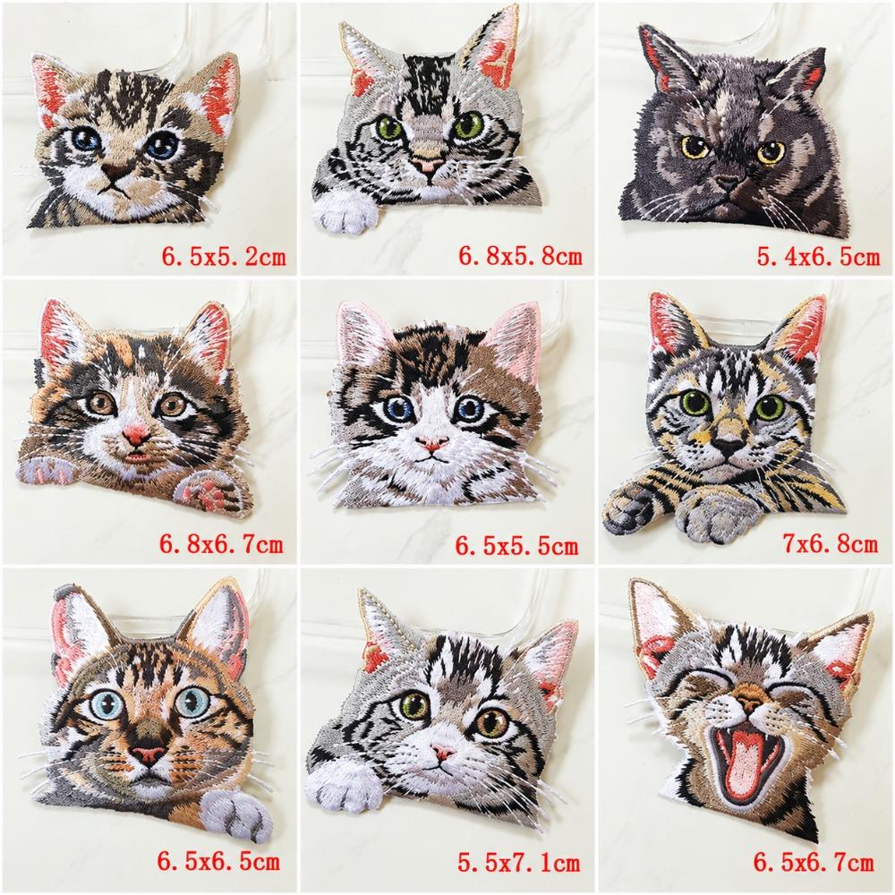 Thermoadhesive Pocket Cat Applique DIY Animal Applique Patches for Jeans/Jacket