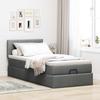 Vidaxl Struttura Letto Ottoman con Materasso, Grigia, 100x200 cm, Tessuto