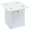 vidaXL Pfostenträger Quadratisch 4Stk. Silber 121x121mm Stahl Verzinkt