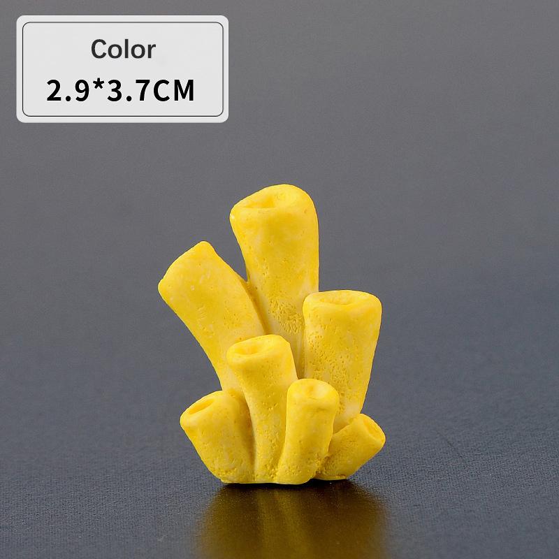 Colorful Mini Artificial Coral Cute Ornamental Fish Gifts Aquarium Decor Multicolor Resin Fashion Diy Art Craft Fish Tank Decora