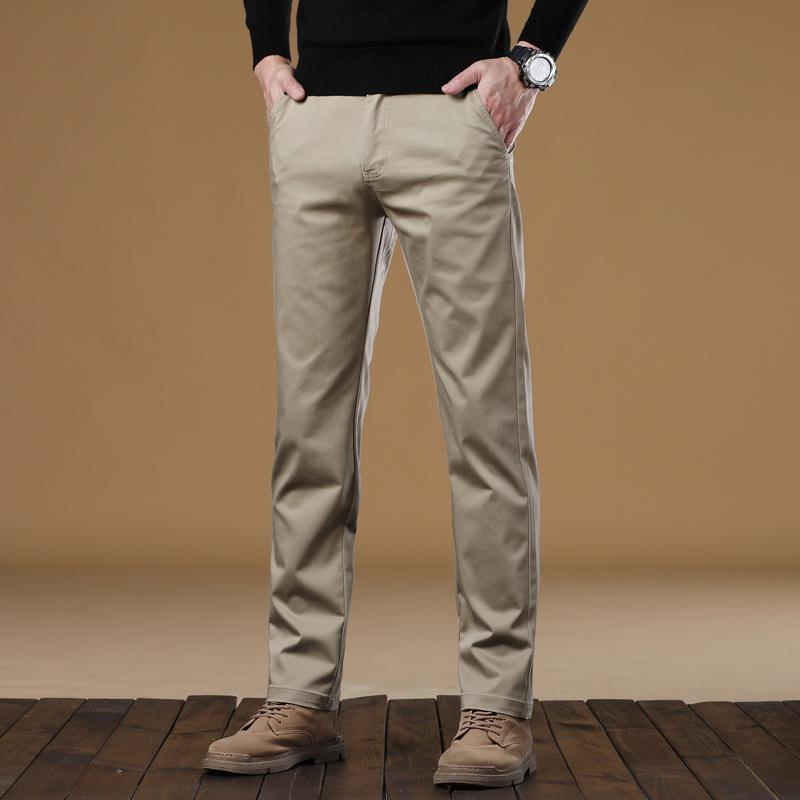 New Mid-waist Straight Business Casual Pants Trousers Men's Simple and Versatile