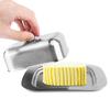 Stainless Steel Butter Box with Lid Airtight Butter Dish for Countertop Fridge Butter Keeper Tray for Cream Cheese