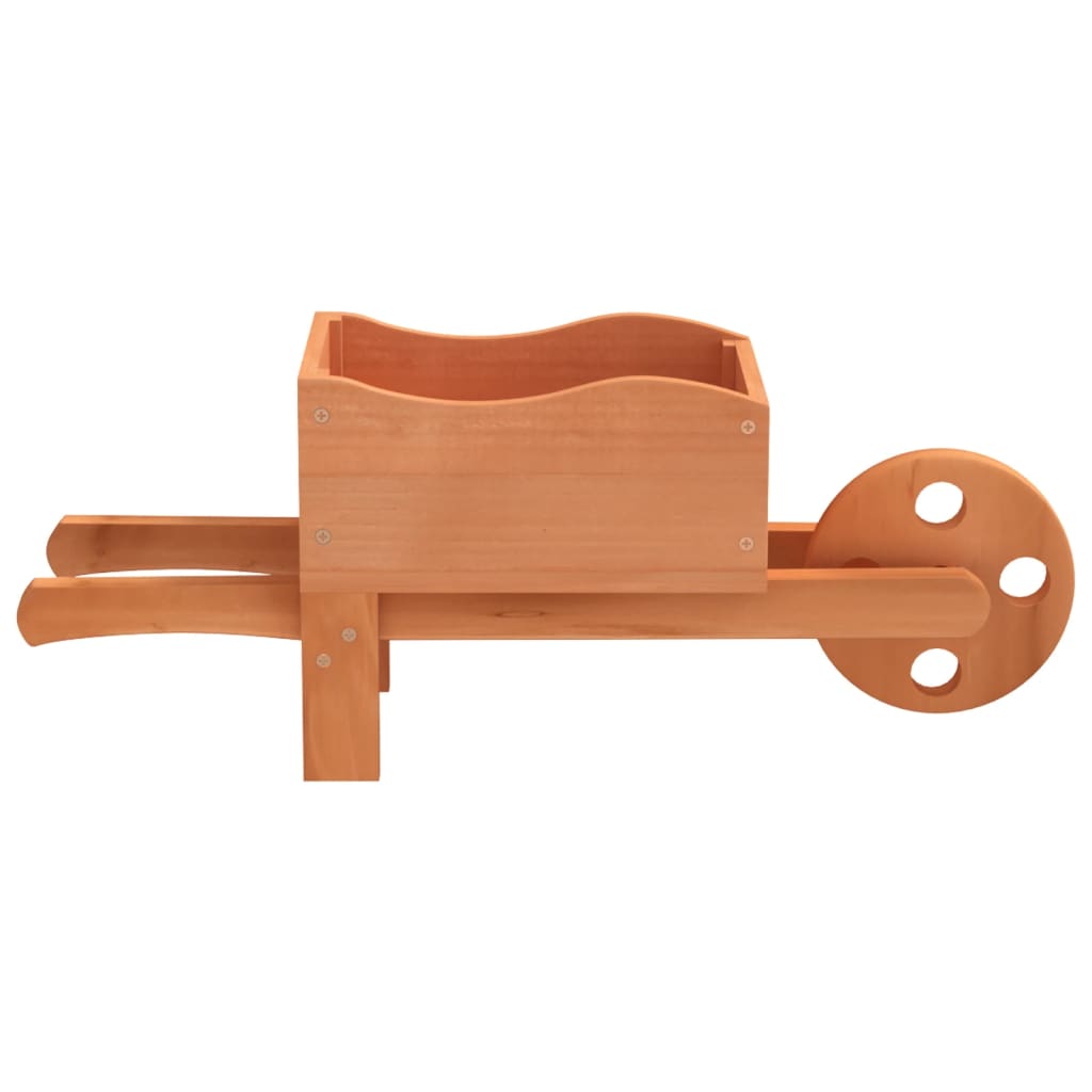 Planters In Wheelbarrow Design 2 Pcs 47x15x19 Cm Solid Wood