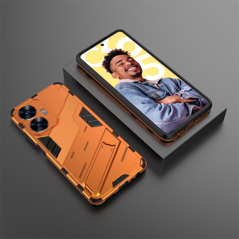 Pro pouzdro Realmi C55 4G Nárazuvzdorné Pancéřové Magnetický Držák Pouzdro na Telefon Pro RealmeC55 Realme C55 C 55 55C 4G RMX3710 6.72" Zadní Kryt