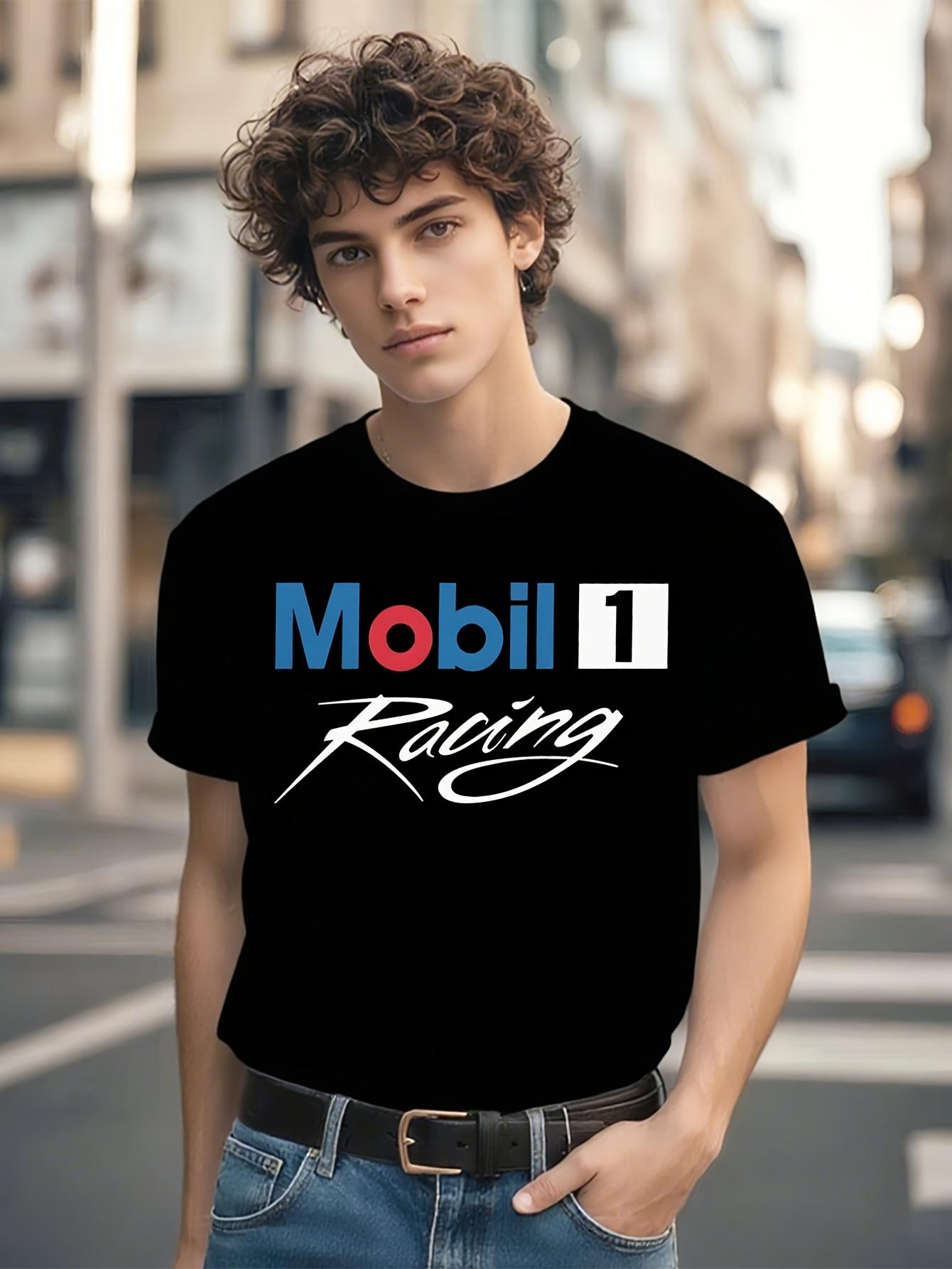 Vintage Racing T-shirt - Retro Mobil1 Racing Graphic Tee XXXL