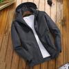 Men's Plus Size Spring and Fall Lightweight Casual Jacket Windproof Jacket Hooded Comfortable Sports Jacket