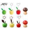 Cute Fruit Vegetable Decor Mushroom/Fruit Card Holder, Wooden Memo Holder Stand, Single Photo Strong Support Note Clip Picture Display Clip,