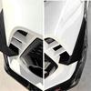 2pcs Carbon Look Front Bumper Diffuser Splitter Fins Kit For Honda Civic 2016-21