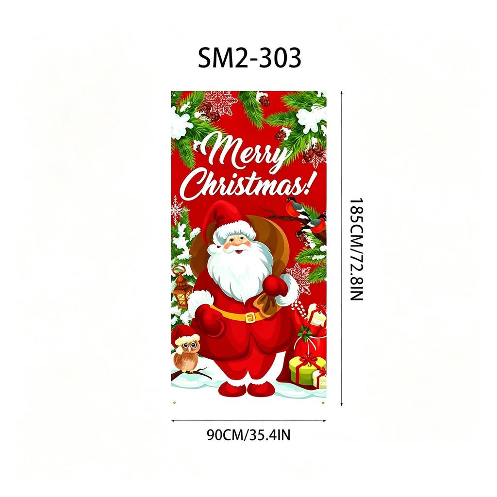 Santa Claus Christmas Hanging Cloth Background Decoration