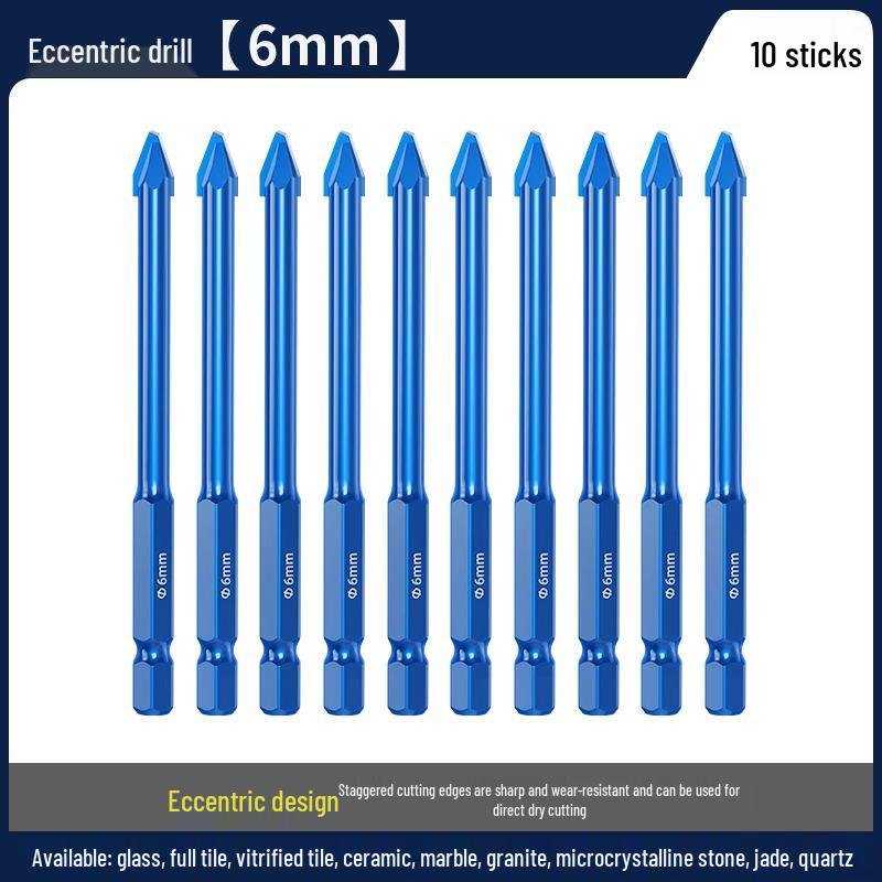 Blue Victory Super Hard Angled Tile and Concrete Drill Bit Set