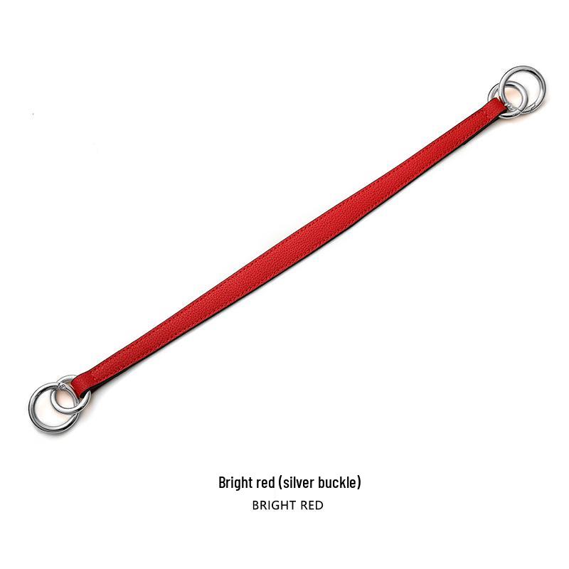 Litschi-Narben-Handtaschenriemen: Einzelschulter & Doppelring-Hardware