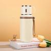 Modern Minimalist Stainless Steel Travel Mug With Tea Separator For Outdoor Use