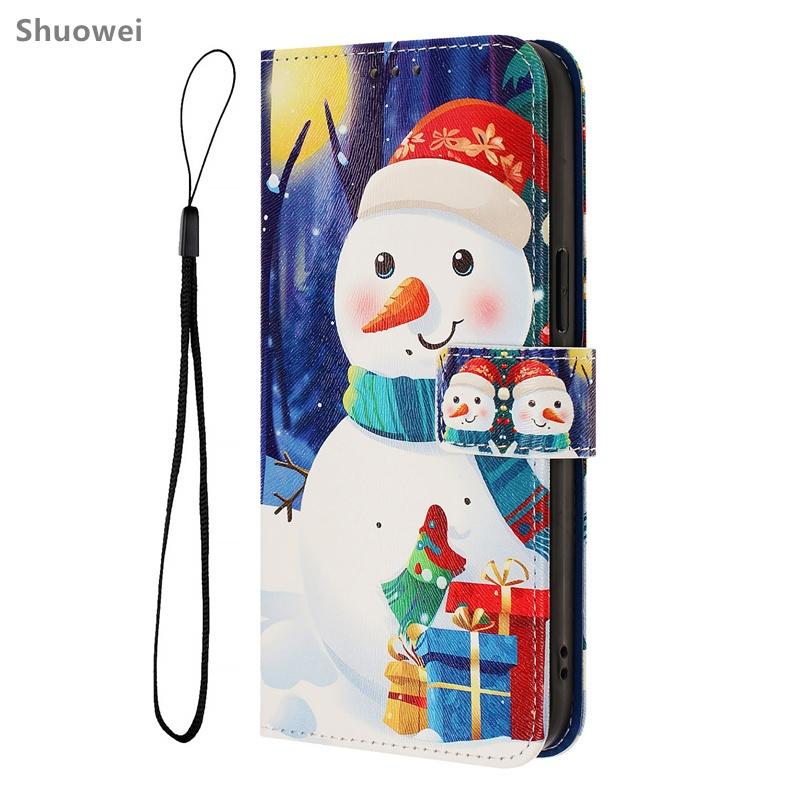 Case For OPPO Reno 9A 10 11 11F 12 FS 12F 13 13F 14 Pro Plus 4G 5G Wallet Leather Flip Cover Shockproof CellPhone Casing Girl Creative Shell Gift