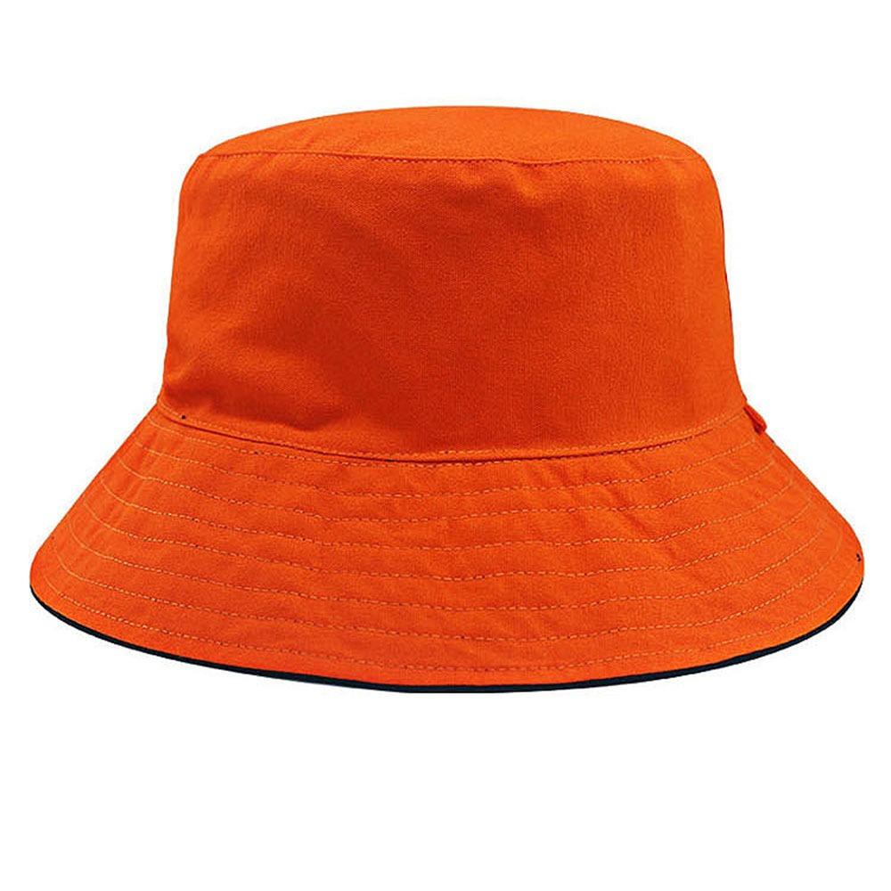 

Мужская панама с большой головой, хлопковая шляпа от солнца, ретро шляпа-ведро, для рыбалки оранжевый