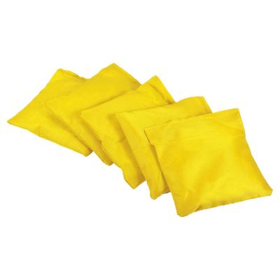 PATIKIL Cornhole Bean Bags, 5-Piece Canvas Punching Bag for Carnival, Outdoor Yard Party, Hand Tossing Game, Yellow