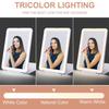 Portable Foldable Travel Makeup Mirror Led Light with Touch Screen Dimming Pink White USB Rechargeable Bedroom Vanity Mirrors