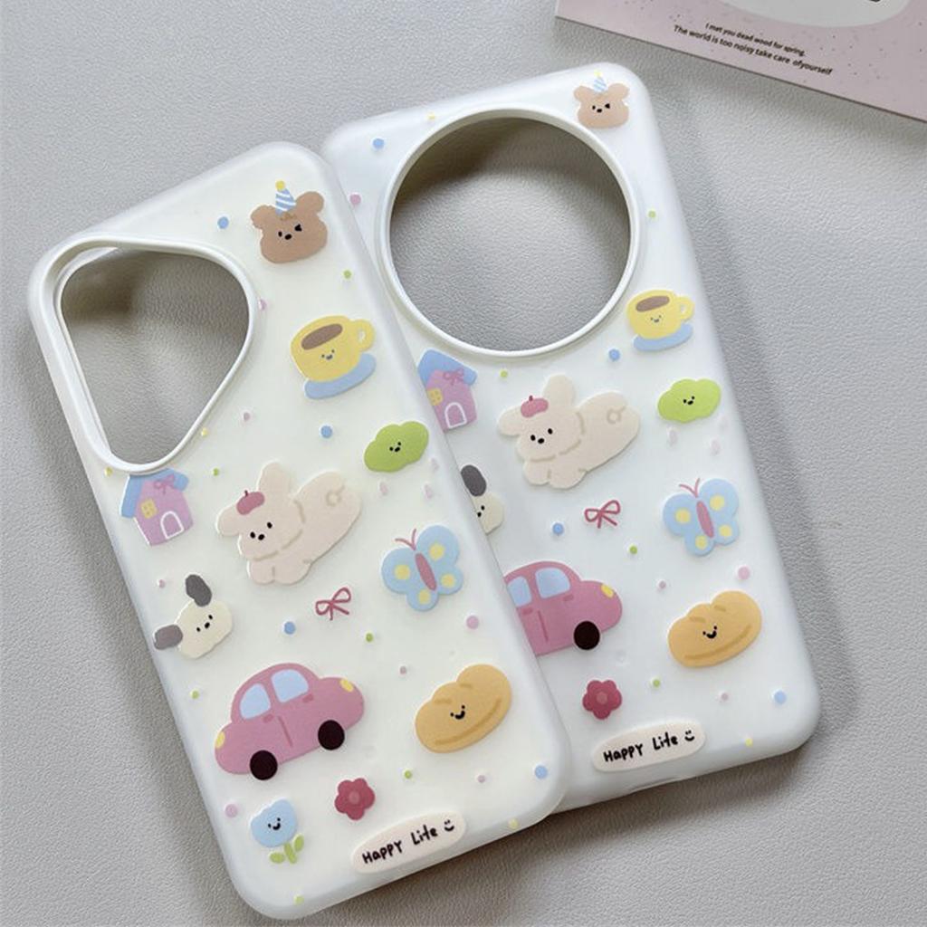 Jelly 2-in-1 Phone Case Cartoon Animal Car Domestic Android for Huawei NOVA Honor Frosted Phone Case
