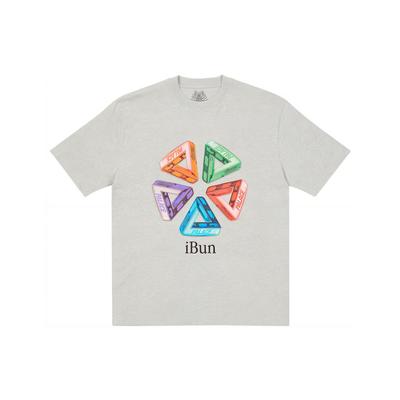 Palace Ich Bun T-Shirt Grey Marl Unisex Tops P21TS012