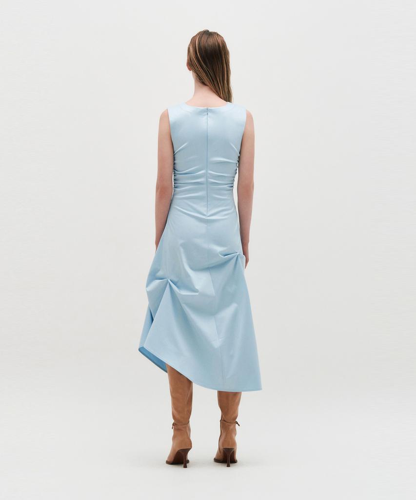 Kimjisu Dozi - Sleeveless Pinched Long Dress _ Sky Blue