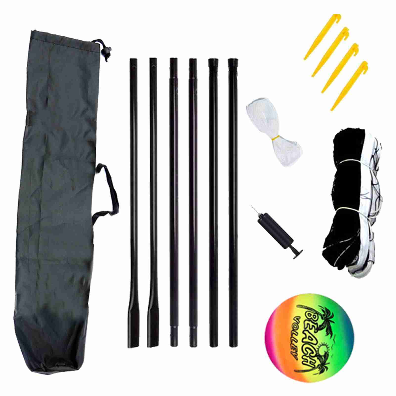 

Beach Volleyball Net Football Net Badminton Net with Stand Package Bag for Backyard Outdoor Portable beach volleyball net set