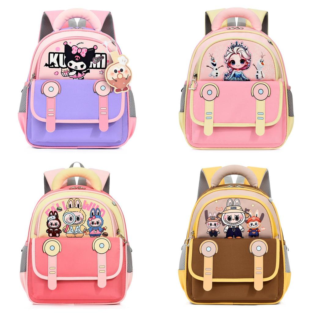 Cartoon Labubu Kids Backpack With Breathable Oxford Fabric For Preschool Children