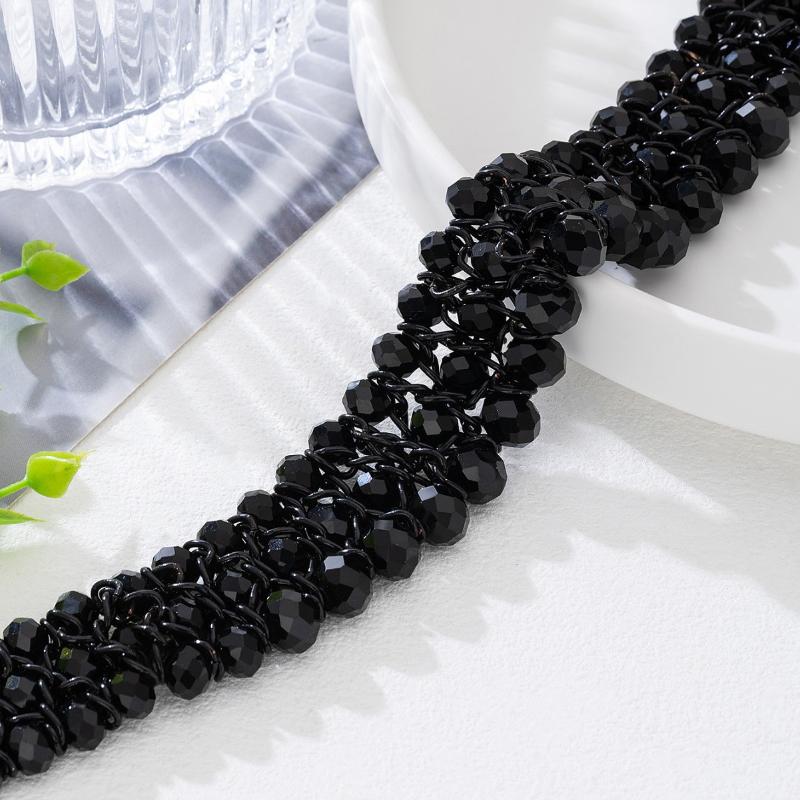 Black Beads Woven Choker Necklace For Women To Wear On Vacation Stages And Music Festivals Fashion Jewelry Hot Sale Party Gift