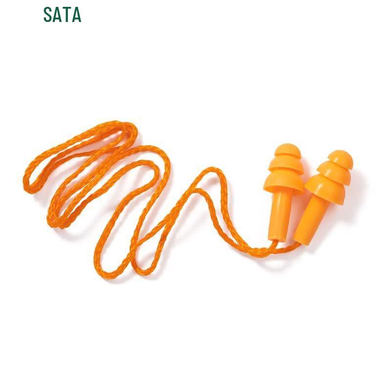 SATA FH0304 Christmas Tree Silicone Earplugs with Cord