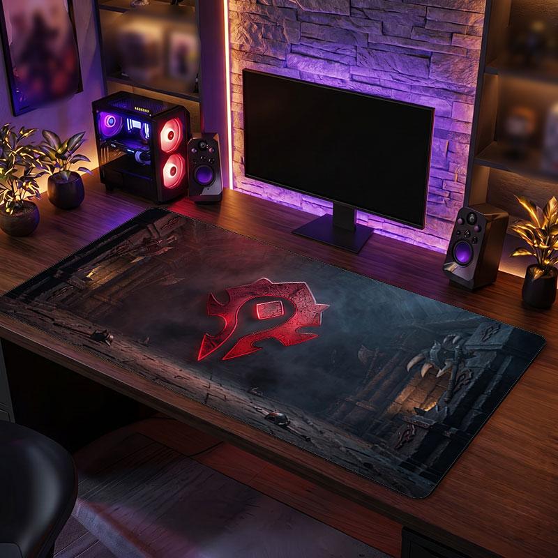 Großes MauspaddWorld of Warcraft Erweitert Weiche Schreibtischmatte Gaming Büro Computertisch Dekorative Matte 30cmx60cm