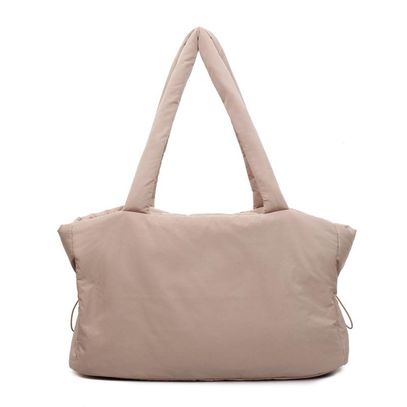 2025 Autumn New Korean Version of Large-capacity Leisure Shoulder Cloth Bag Travel Leisure Handbag Student Tutoring Bag Female