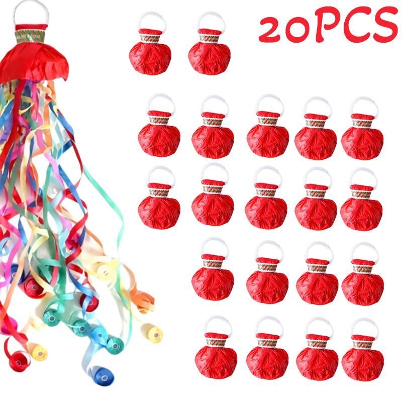 5-20 Pezzi Colorati Sparacoriandoli a Mano Sparacoriandoli Matrimonio Compleanno Festival Decorazione Sparacoriandoli Sparacoriandoli Senza Sporco Carta Regalo Festa