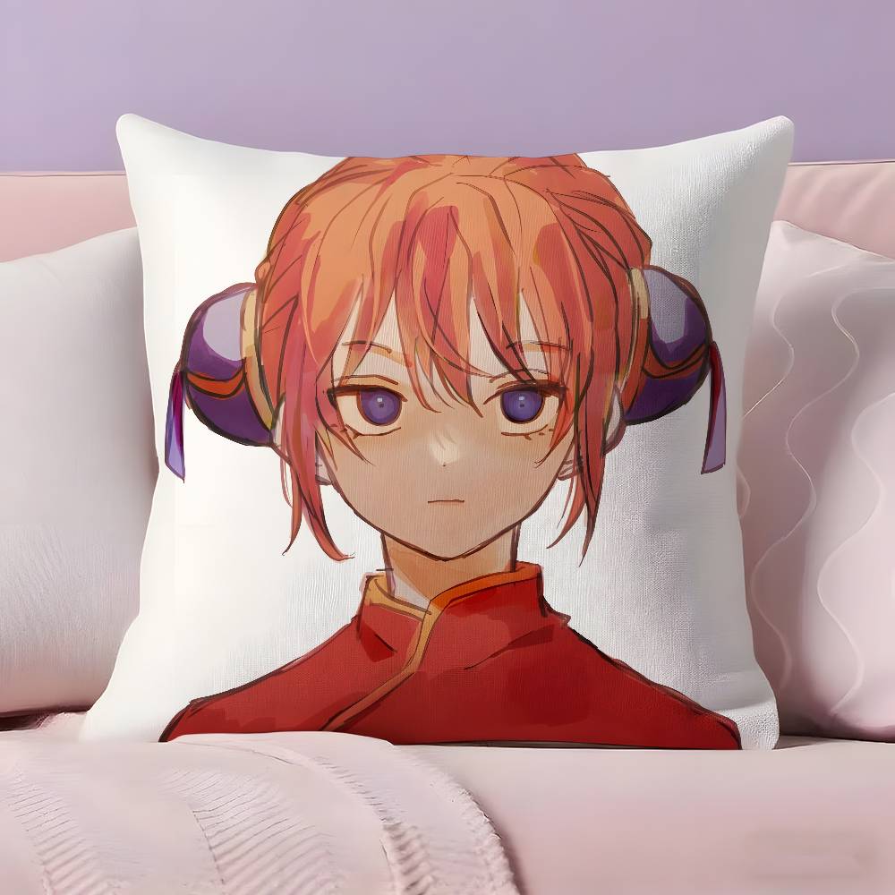 Anime G-Gintama Pillow Case Ultra Soft Skin Friendly Fabric Cloud Like Comfort & Concealed Zipper