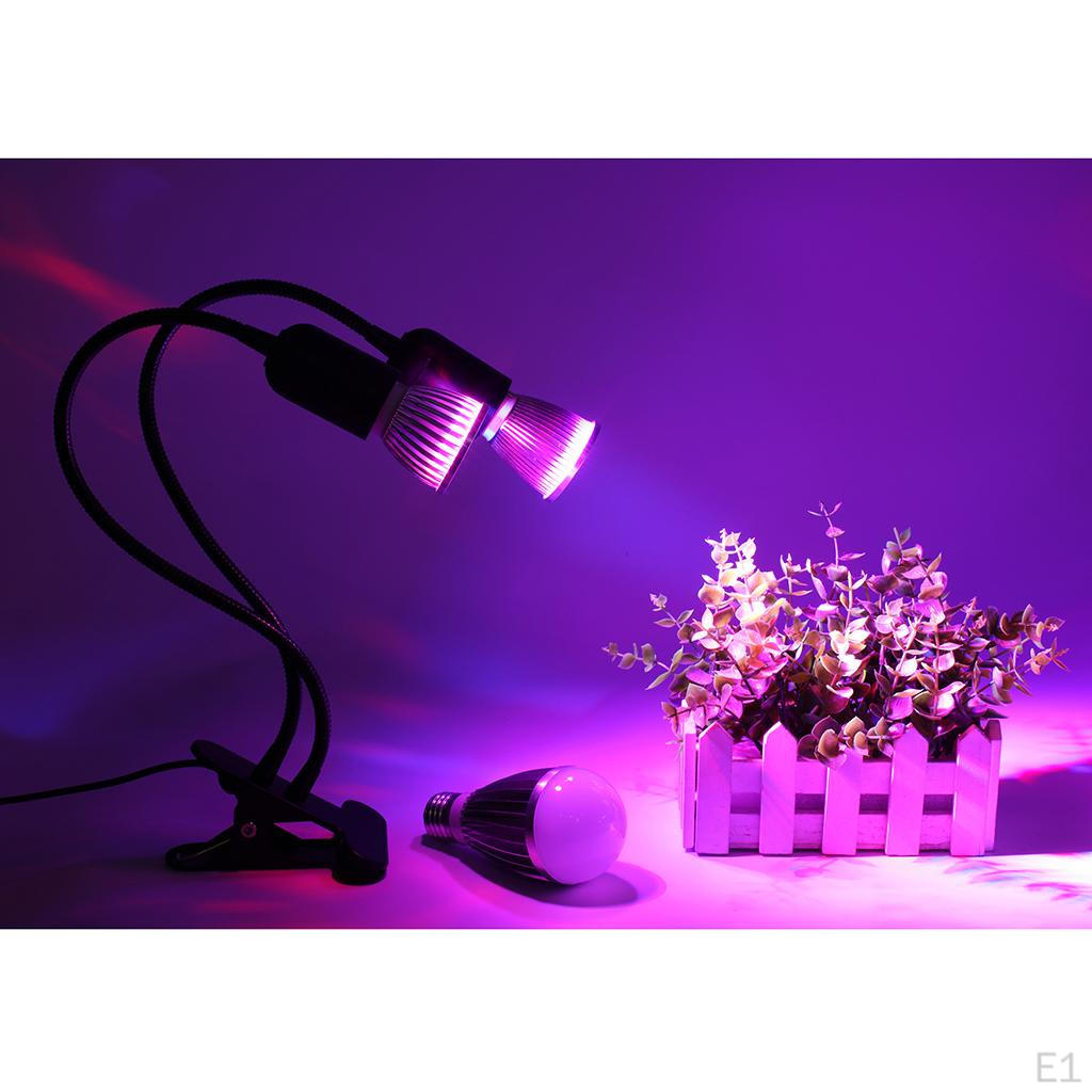 EU Plug E27 2-head Clip On Reading Light Base Desk Lamp Socket