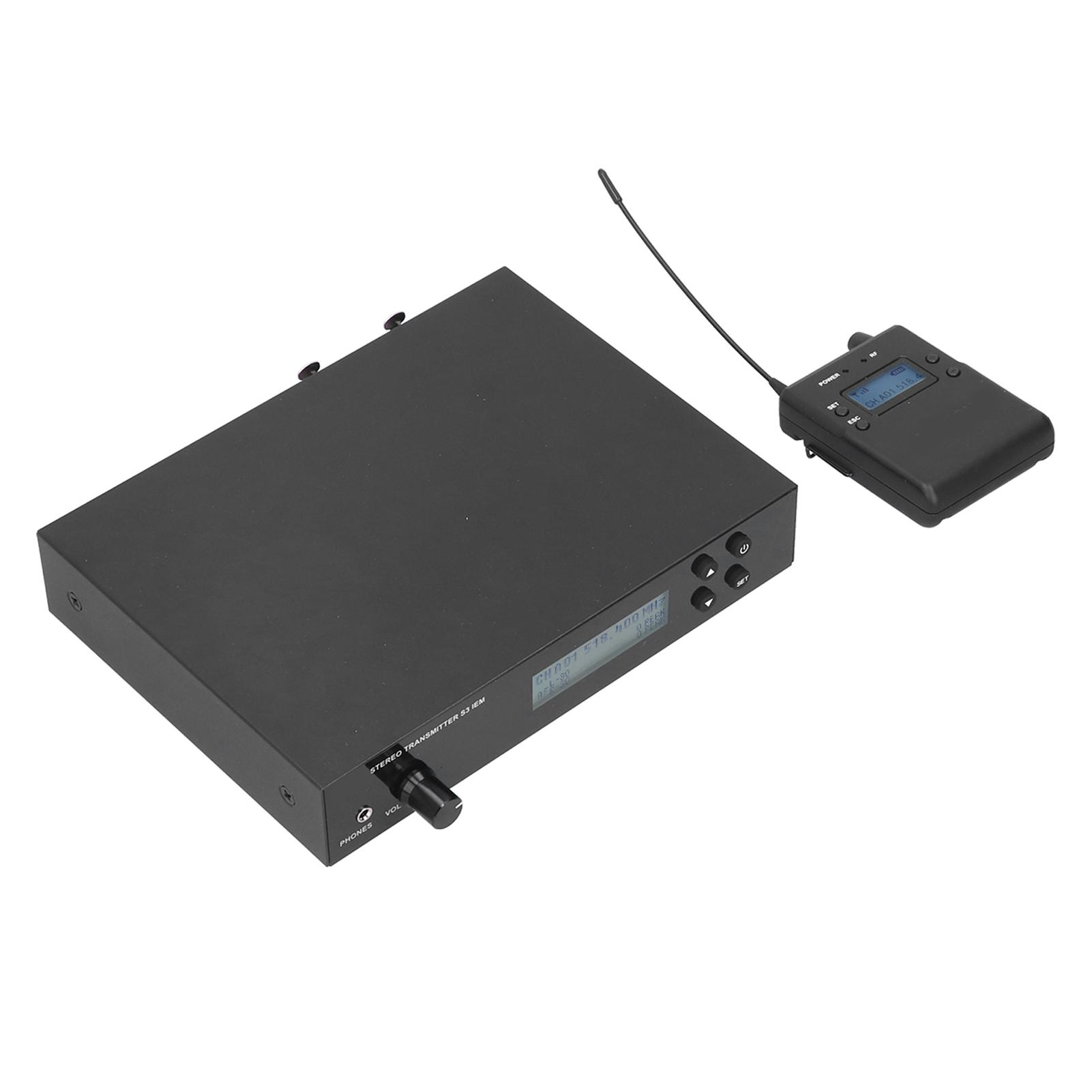 

Беспроводная система мониторинга наушников Беспроводная система мониторинга наушников с возвратом через ухо 518‑554 МГц 110‑240 В AU US Plug