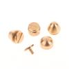 5Set High Quality Solid Brass Rivet And Screws Diy Leather Bag Decoration Suitcase Botton Feet Rivet Accessories