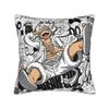 Luffy Anime Throw Pillow Cover Polyester Cushions for Sofa Vintage Cushion Covers
