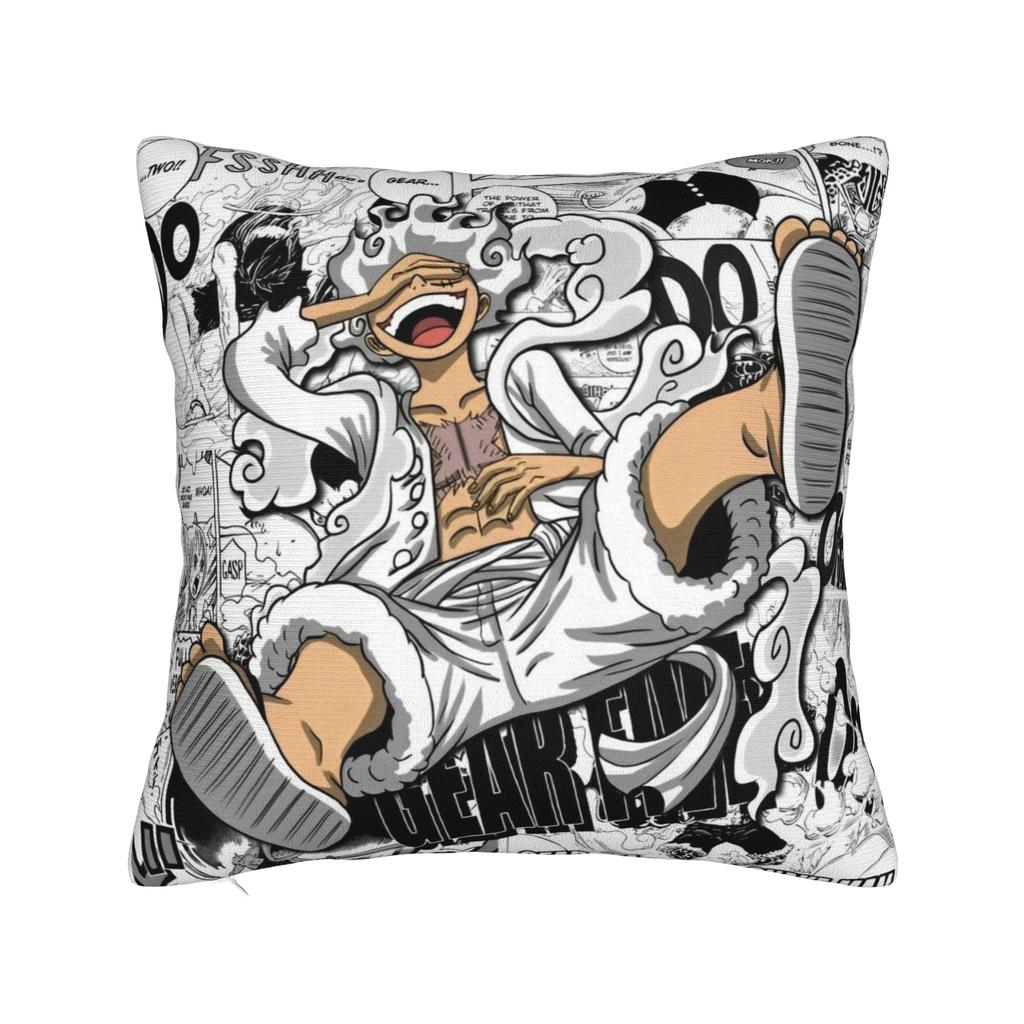 Luffy Anime Throw Pillow Cover Polyester Cushions for Sofa Vintage Cushion Covers