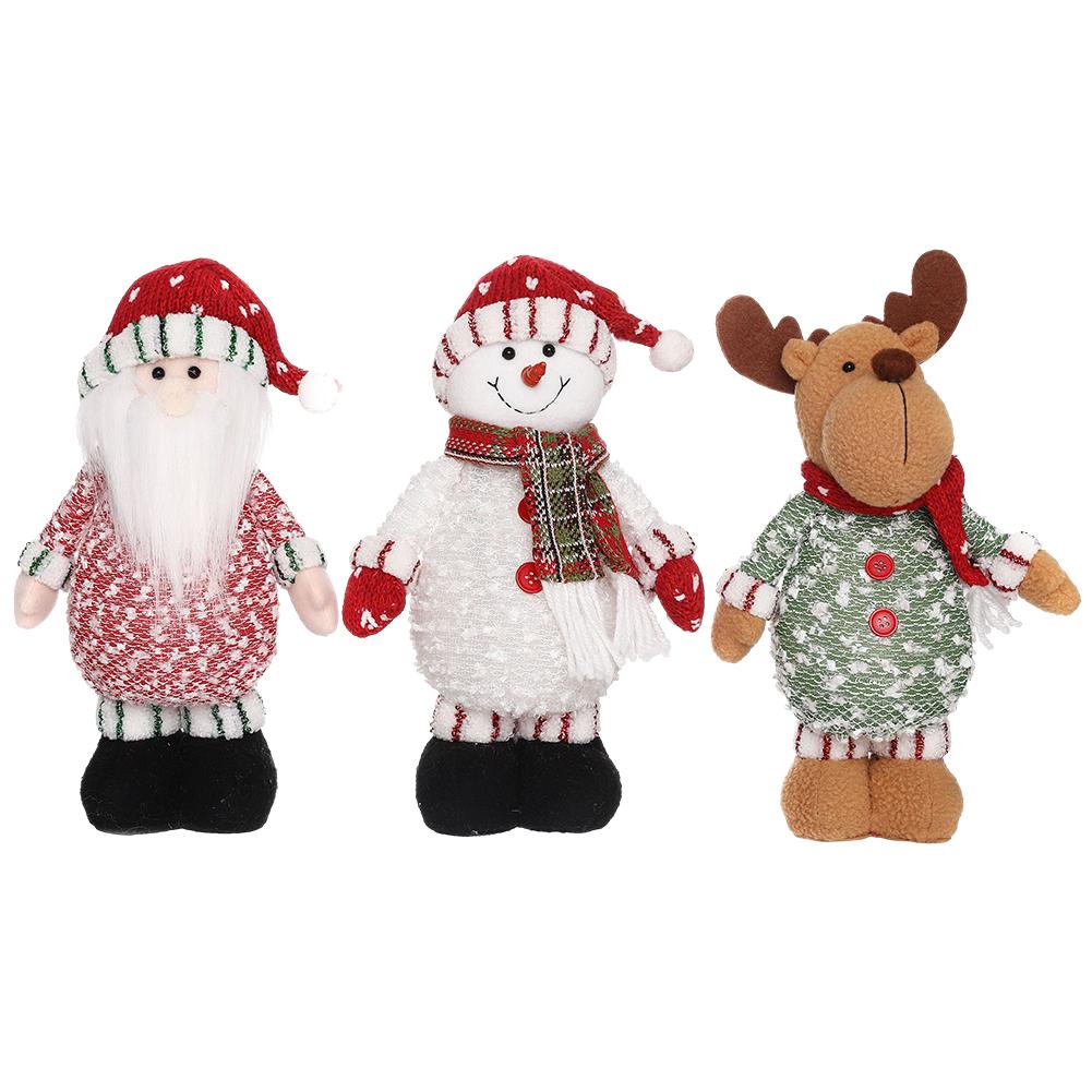 

Рождественские украшения для стола, фигурка, мягкая стоячая фигурка, игрушка, милая праздничная атмосфера, многофункциональная рождественская елка, подвесной декор