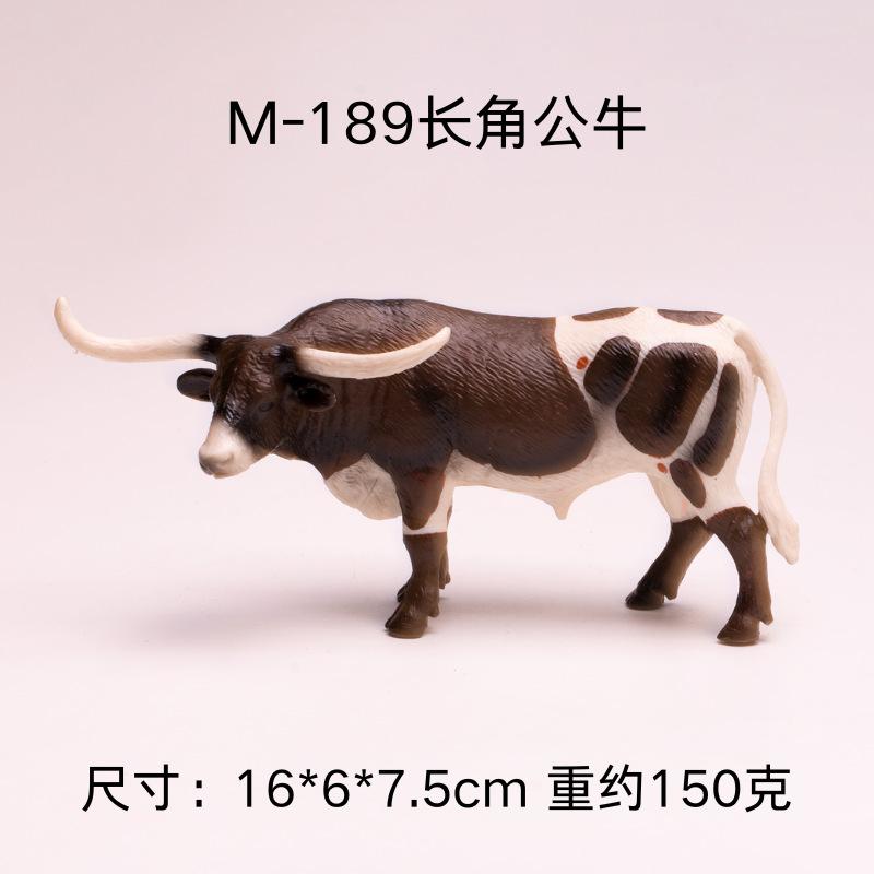 Simulation Cute Farm Animals Milk Cow Cattle Calf Angus Bull OX Buffalo Model Action Figures Educational Cute Toy Kid Gift