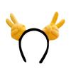 Men Women Headband Spoof Thumb Gesture Design Versatile Hairband Cartoon Hair