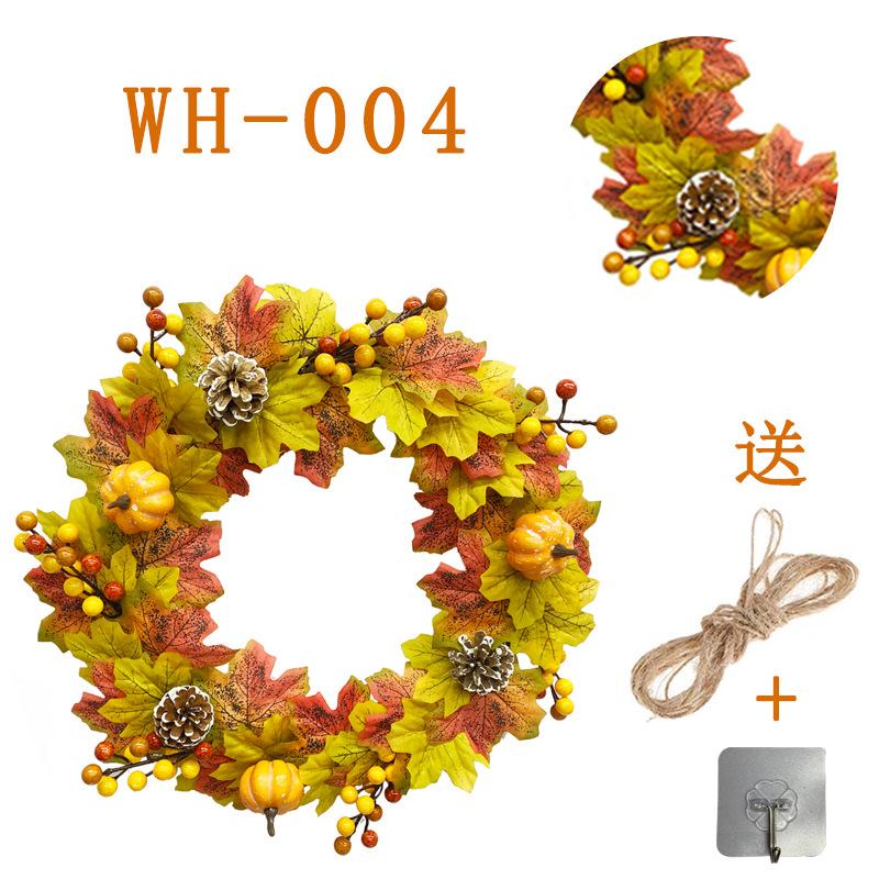 

День благодарения Праздник урожая Место проведения Оформление Реквизит Украшения Имитация Тыква Ягода Осенний Кленовый лист Венок CH-004