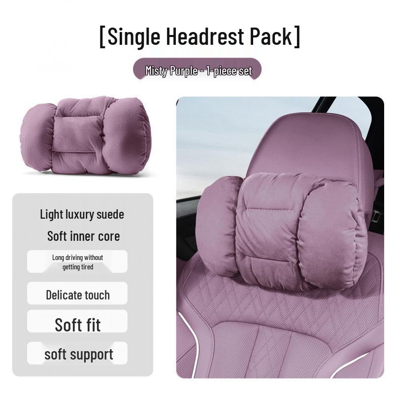 Flannel Neck & Lumbar Support Pillow for Car Interiors (L6-L9 Models)
