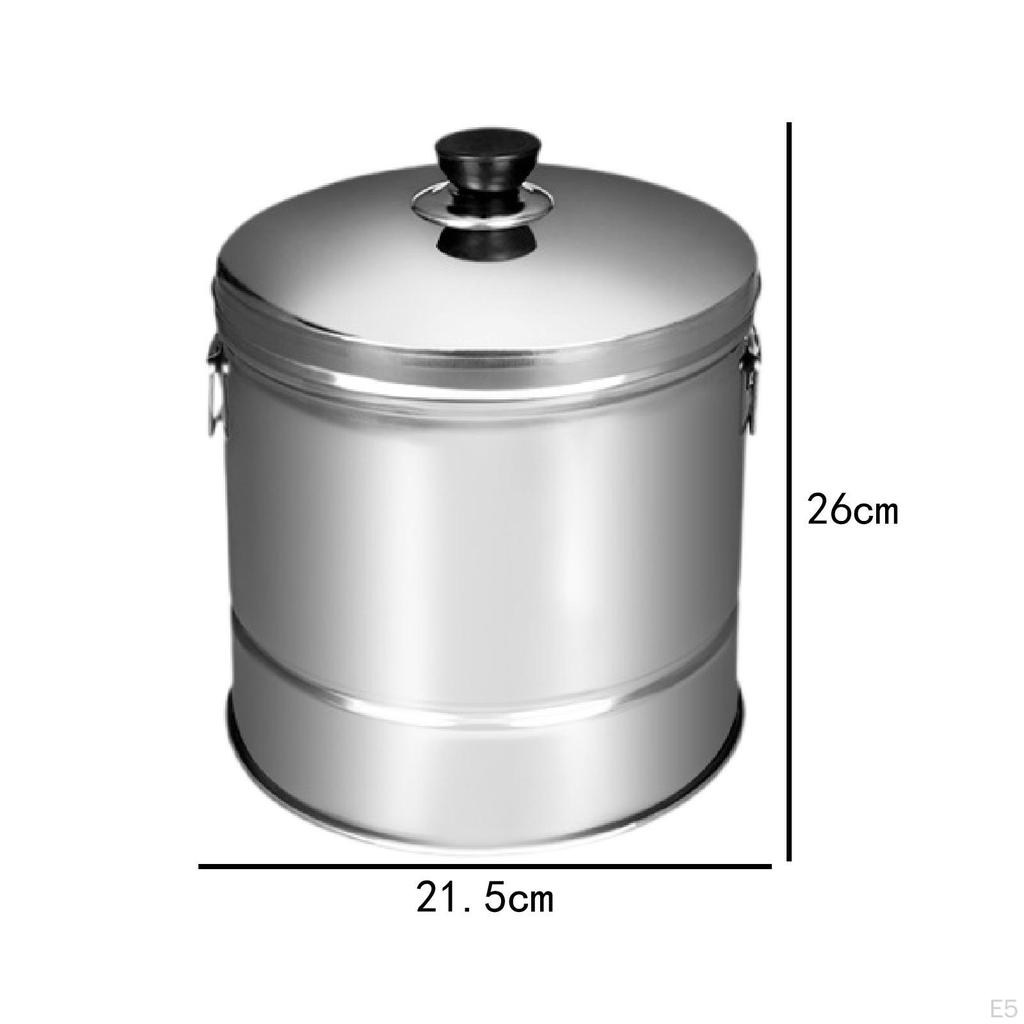 Arată de orez din oțel inoxidabil Găleată pentru găluște pentru sushi cu coș de scurgere încorporat Oală pentru aburi