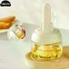 Silicone,Glass Oil Dispenser Bottle With Brush For Kitchen, Basting Bottle, Silicone Basting Brush, For Cooking BBQ Kitchen