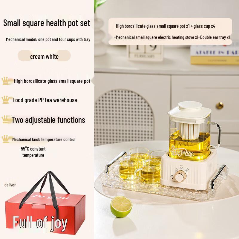 Jingxin Smart Glass Multi-functional Health & Tea Pot Set