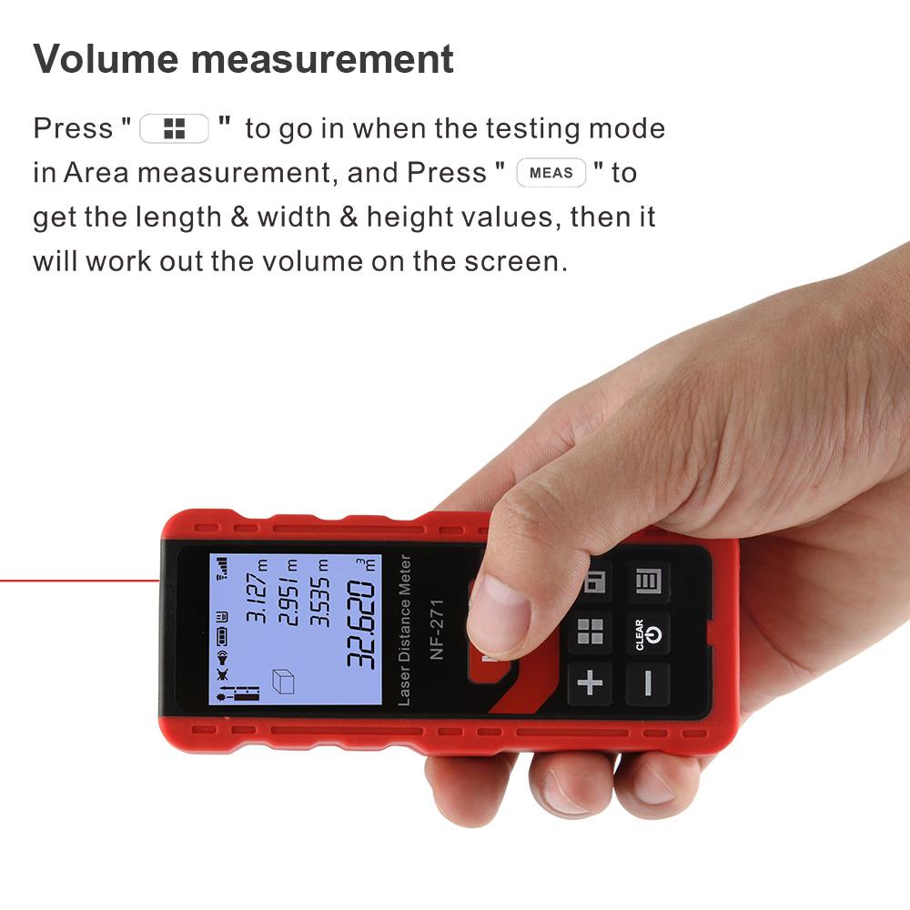 NOYAFA NF-271 Digital Laser Tape Measure 40M Laser Rangefinder Accurate Distance Meter Construction Roulette Trena Lazer Range Finder